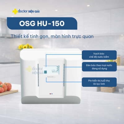 Máy lọc nước ion kiềm Nhật Bản OSG Human Water HU-150