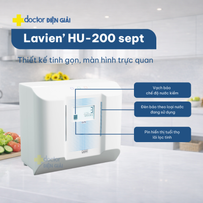 Máy lọc nước ion kiềm Nhật Bản OSG Human Water Lavien' HU-200 sept