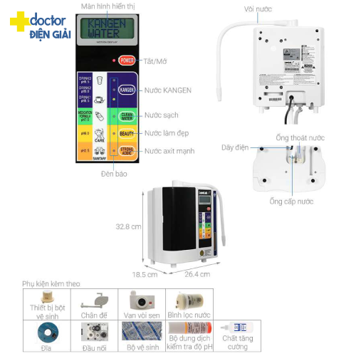 Máy điện giải ion kiềm Kangen LeveLuk SD501
