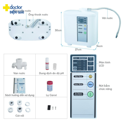 Máy điện giải ion kiềm Impart EXCEL-IE400 (MX-33)