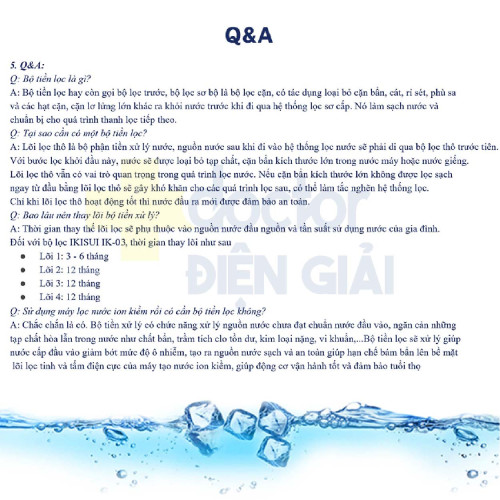 Máy lọc nước Nano 4 cấp giữ khoáng IKISUI IK-03