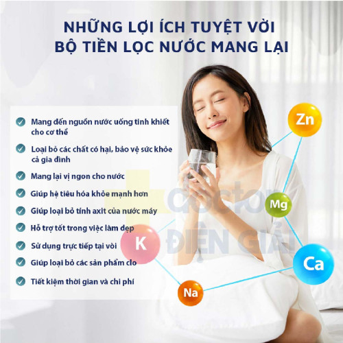 Máy lọc nước Nano 4 cấp giữ khoáng IKISUI IK-03