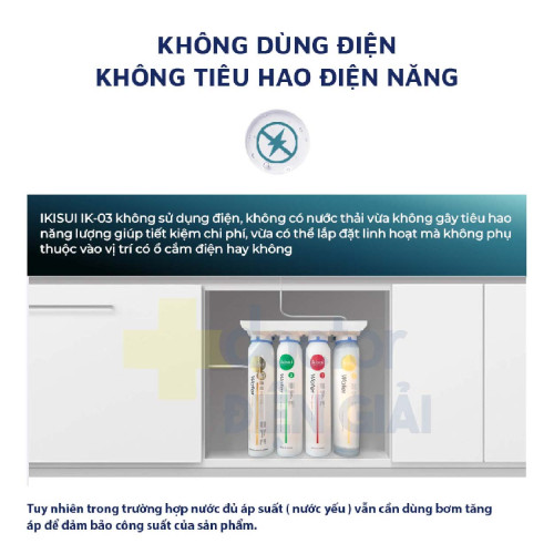 Máy lọc nước Nano 4 cấp giữ khoáng IKISUI IK-03