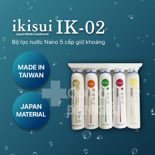Máy lọc nước Nano 5 cấp giữ khoáng IKISUI IK-02