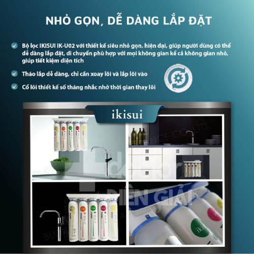 Máy lọc nước Nano 5 cấp giữ khoáng IKISUI IK-02