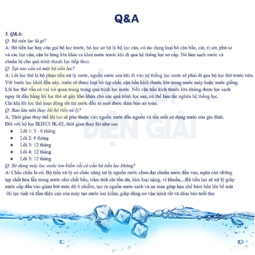 Máy lọc nước Nano 5 cấp giữ khoáng IKISUI IK-02