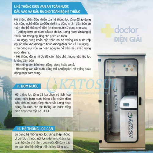 Hệ thống lọc nước tổng sinh hoạt cao cấp Katosui ngoài trời