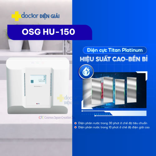 Máy lọc nước ion kiềm Nhật Bản OSG Human Water HU-150
